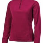 MUTEY 1/4 zip top, Beet Red