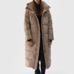 Down Jacket Light Brown 4faw23tdjaf237 82s 1