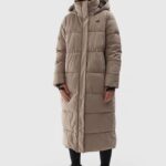 Down Jacket Light Brown 4faw23tdjaf237 82s 2