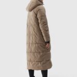 Down Jacket Light Brown 4faw23tdjaf237 82s 5