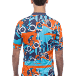 CUBE BLACKLINE Jersey CMPT S/S blue´n´orange