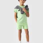 4F SHORTS CAS, LIGHT GREEN kids