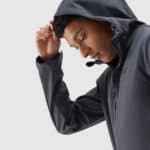 4F SOFTSHELL JACKET, ANTHRACITE/22s