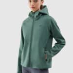 4F SOFTSHELL JACKET, DARK GREEN