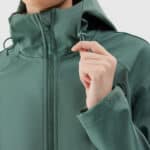 4F SOFTSHELL JACKET, DARK GREEN