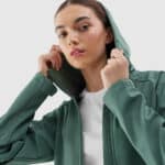 4F SOFTSHELL JACKET, DARK GREEN