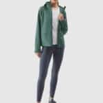 4F SOFTSHELL JACKET, DARK GREEN