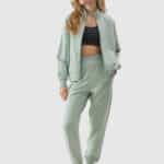 4F SWEATSHIRT, LIGHT GREEN/42s