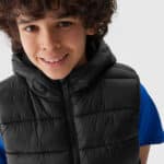 4F VEST JACKET, BLACK