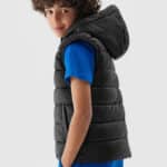 4F VEST JACKET, BLACK
