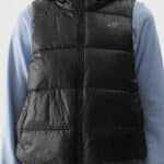 4F VEST JACKET, DEEP BLACK