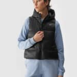 4F VEST JACKET, DEEP BLACK
