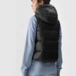 4F VEST JACKET, DEEP BLACK