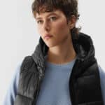 4F VEST JACKET, DEEP BLACK