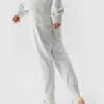 4F TROUSERS, COLD LIGHT GREY MELANGE