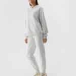 4F TROUSERS, COLD LIGHT GREY MELANGE