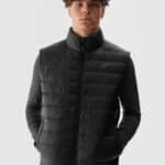 4F VEST JACKET, DEEP BLACK/098