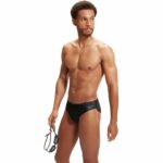 Speedo Medley Logo 7cm Brief M, Black / USA Charcoal