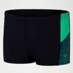 Speedo Dive Aquashort JR, Black / Harlequin Green / Dark