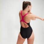 Speedo Medley Logo 1 Piece W, Black, Electric Pink