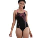 Speedo Medley Logo Medalist JR, Black / Fandango Pink