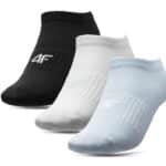4F GIRL’S SOCKS, LIGHT BLUE+WHITE+DEEP BLACK