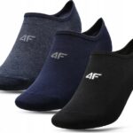 4F SOCKS, NAVY MELANGE+NAVY+BLACK