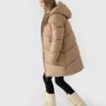 DOWN JACKET BEIGE 4F JWAW24TDJAF455 83S 