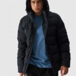 4F DOWN JACKET, DEEP BLACK