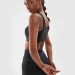 4F SPORT BRA, DEEP BLACK