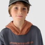 4F SWEATSHIRT, PALE CORAL