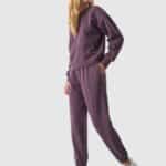 4F TROUSERS, DARK VIOLET