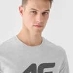 4F TSHIRT, COLD LIGHT GREY MELANGE