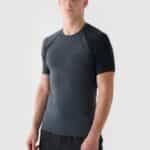 4F TSHIRT FNK, DEEP BLACK MELANGE