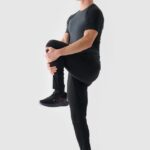 4F TSHIRT FNK, DEEP BLACK MELANGE