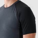 4F TSHIRT FNK, DEEP BLACK MELANGE
