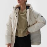 4F DOWN JACKET, OFF WHITE