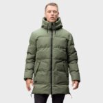 Halti Linjat M puffer parka, Four Leaf Clover Green
