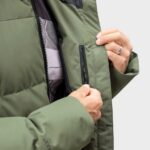 Halti Linjat M puffer parka, Four Leaf Clover Green