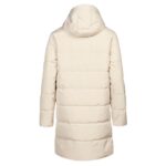 Halti Linjat W puffer parka, Fog Beige