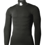 Mico LONG SLEEVES Round NECK SHIRT EXTRA DRY, NERO