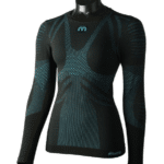 Mico LONG sleeves Round NECK SHIRTEXTRA DRY, NERO/TURCHE