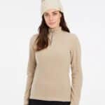 Protest MUTEZ 1/4 zip top, BambooBeige