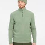 Protest PERFECTO 1/4 zip top, Marl Green
