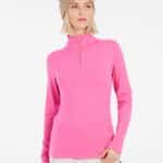 Protest REFABRIZ 1/4 zip top, Foxy Pink