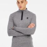 Protest REWILL 1/4 zip active top, Dark Grey Melee