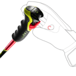 Leki WCR TBS GS 3D, bright red-black-neonyell