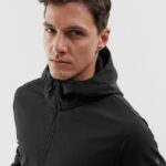4F SOFTSHELL JACKET, DEEP BLACK