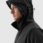 4F SOFTSHELL JACKET, DEEP BLACK