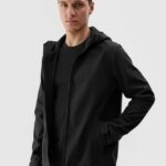 4F SOFTSHELL JACKET, DEEP BLACK